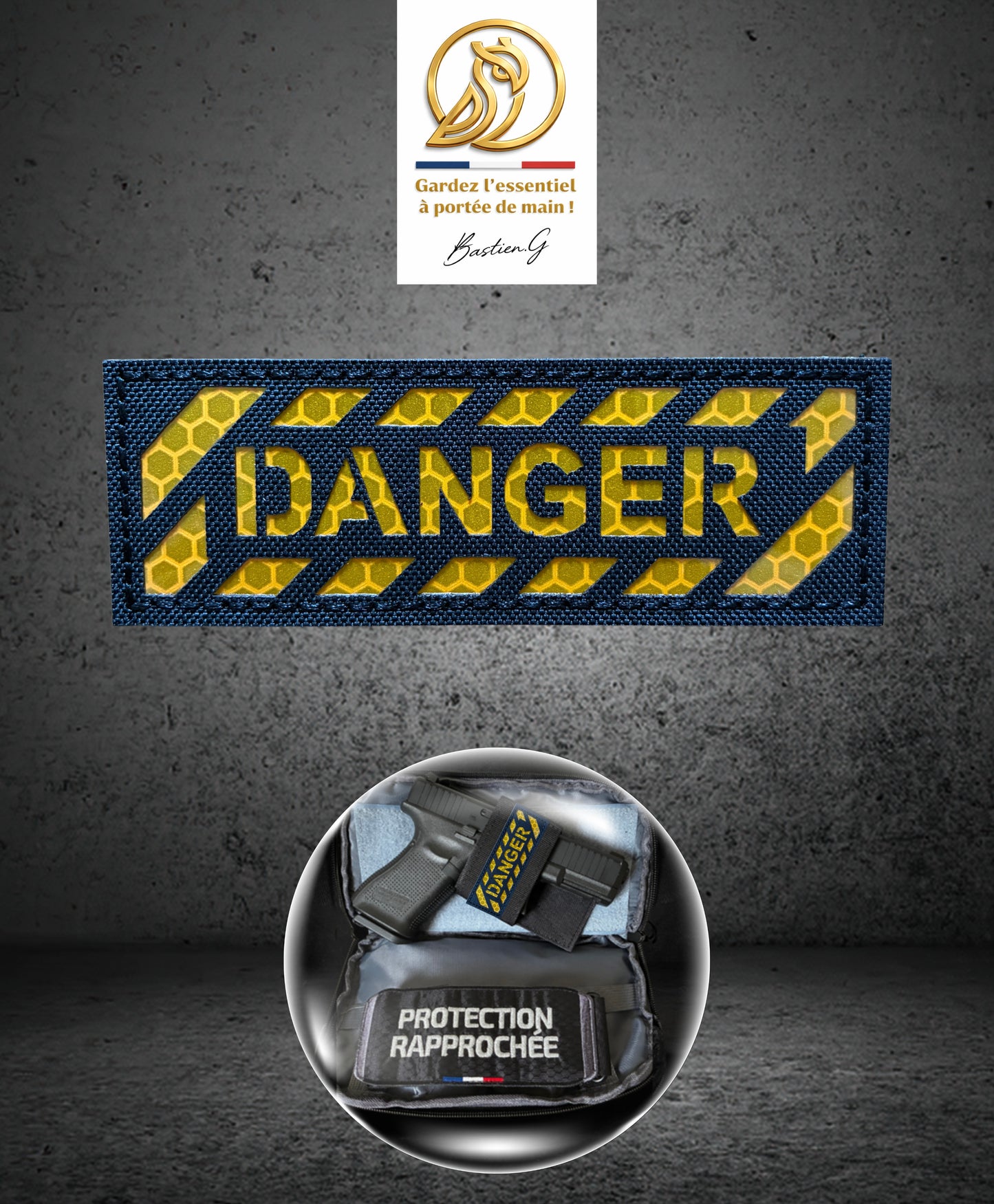Patch DANGER réfléchissant