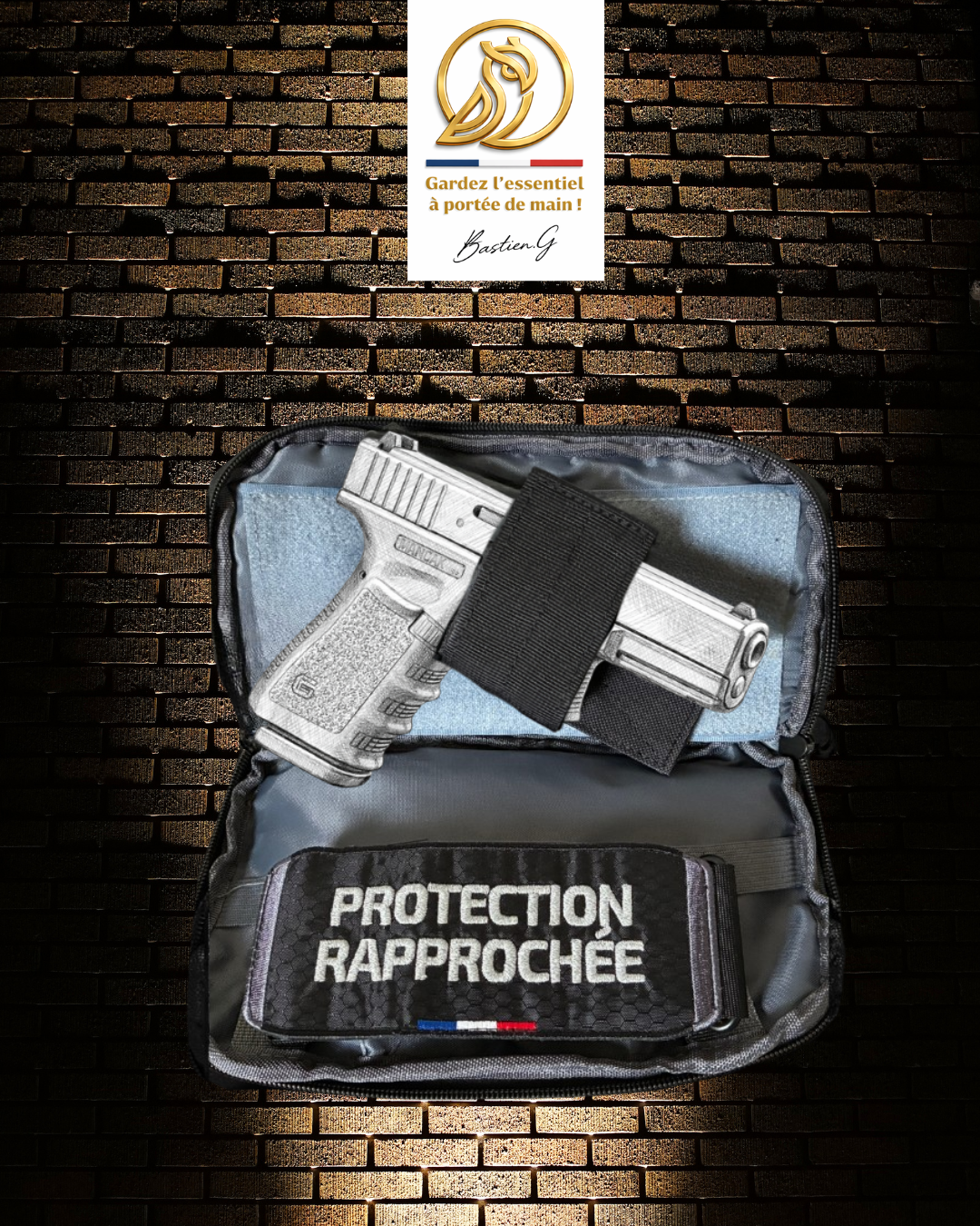 Pour Glock 19,26 et autres armes compactes [kaki]