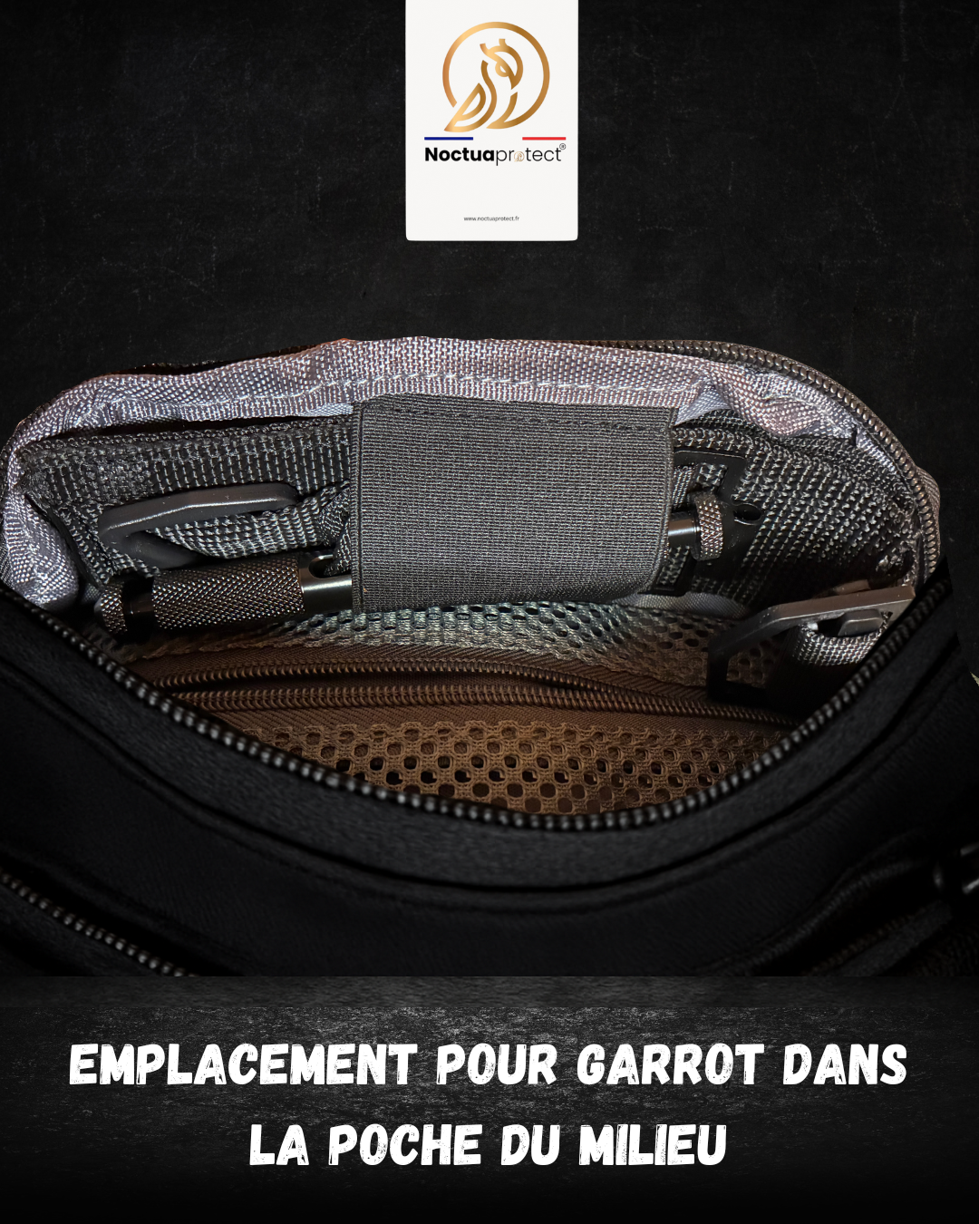 Sacoche port discret (black) avec étui universel