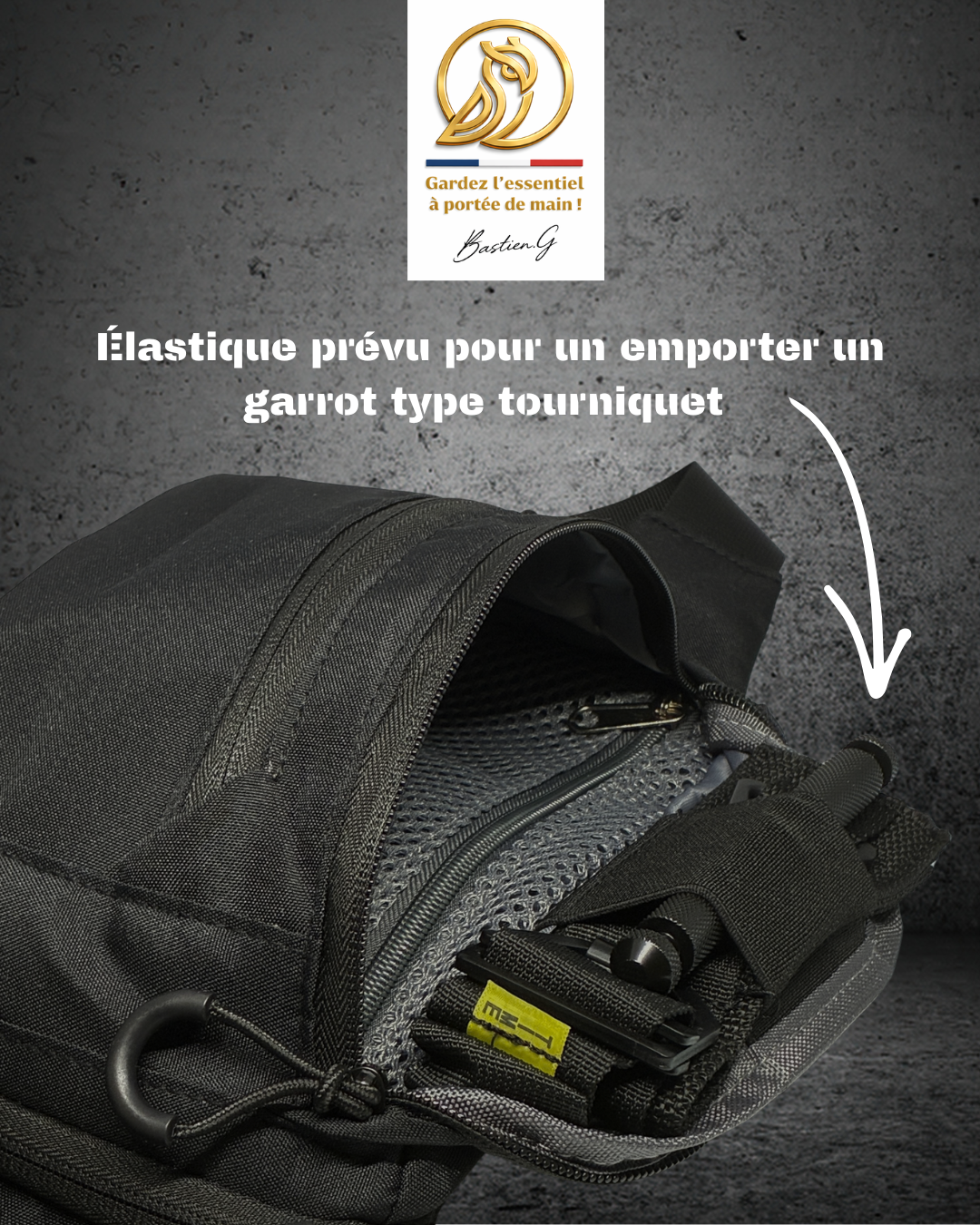 Sacoche pour Glock 19,26 et autres armes compactes [kaki]